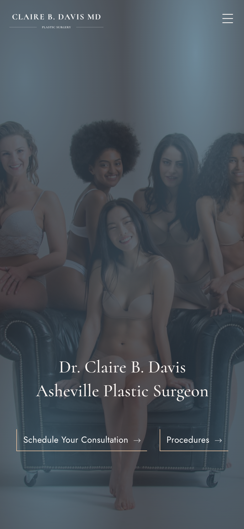 Site Dr. Claire B. Davis, version mobile